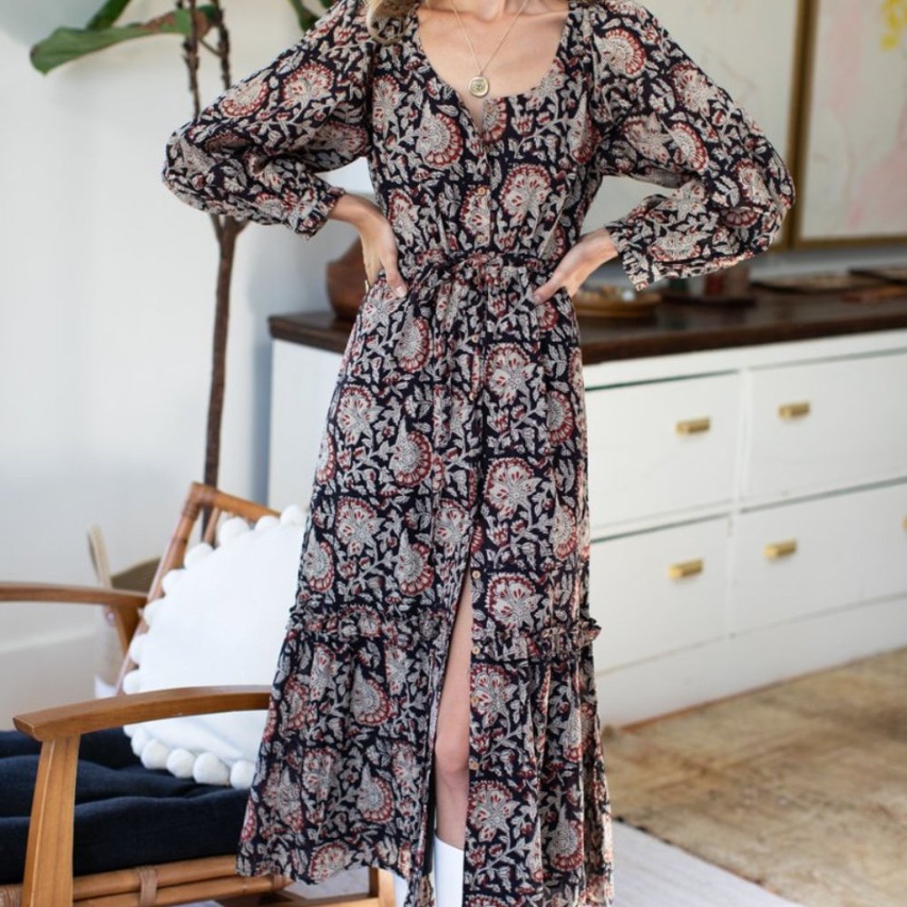 NWT - Emerson Fry Lucy Longsleeve Dress - Thalia Print - Sz XS - $178